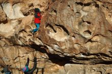 Bouldering in Hueco Tanks on 01/01/2019 with Blue Lizard Climbing and Yoga

Filename: SRM_20190101_1703060.jpg
Aperture: f/4.0
Shutter Speed: 1/800
Body: Canon EOS-1D Mark II
Lens: Canon EF 50mm f/1.8 II