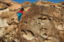 Bouldering in Hueco Tanks on 01/01/2019 with Blue Lizard Climbing and Yoga

Filename: SRM_20190101_1703290.jpg
Aperture: f/4.0
Shutter Speed: 1/800
Body: Canon EOS-1D Mark II
Lens: Canon EF 50mm f/1.8 II