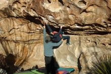 Bouldering in Hueco Tanks on 01/01/2019 with Blue Lizard Climbing and Yoga

Filename: SRM_20190101_1704150.jpg
Aperture: f/4.0
Shutter Speed: 1/800
Body: Canon EOS-1D Mark II
Lens: Canon EF 50mm f/1.8 II