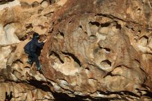 Bouldering in Hueco Tanks on 01/01/2019 with Blue Lizard Climbing and Yoga

Filename: SRM_20190101_1705120.jpg
Aperture: f/4.0
Shutter Speed: 1/800
Body: Canon EOS-1D Mark II
Lens: Canon EF 50mm f/1.8 II