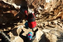 Bouldering in Hueco Tanks on 01/01/2019 with Blue Lizard Climbing and Yoga

Filename: SRM_20190101_1712430.jpg
Aperture: f/4.0
Shutter Speed: 1/320
Body: Canon EOS-1D Mark II
Lens: Canon EF 50mm f/1.8 II