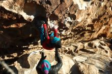 Bouldering in Hueco Tanks on 01/01/2019 with Blue Lizard Climbing and Yoga

Filename: SRM_20190101_1712470.jpg
Aperture: f/4.0
Shutter Speed: 1/320
Body: Canon EOS-1D Mark II
Lens: Canon EF 50mm f/1.8 II