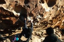 Bouldering in Hueco Tanks on 01/01/2019 with Blue Lizard Climbing and Yoga

Filename: SRM_20190101_1715100.jpg
Aperture: f/4.0
Shutter Speed: 1/320
Body: Canon EOS-1D Mark II
Lens: Canon EF 50mm f/1.8 II