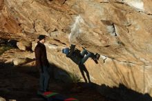 Bouldering in Hueco Tanks on 01/01/2019 with Blue Lizard Climbing and Yoga

Filename: SRM_20190101_1715240.jpg
Aperture: f/4.0
Shutter Speed: 1/800
Body: Canon EOS-1D Mark II
Lens: Canon EF 50mm f/1.8 II