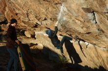 Bouldering in Hueco Tanks on 01/01/2019 with Blue Lizard Climbing and Yoga

Filename: SRM_20190101_1715330.jpg
Aperture: f/4.0
Shutter Speed: 1/640
Body: Canon EOS-1D Mark II
Lens: Canon EF 50mm f/1.8 II