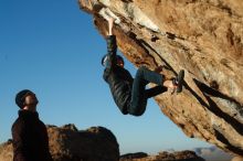 Bouldering in Hueco Tanks on 01/01/2019 with Blue Lizard Climbing and Yoga

Filename: SRM_20190101_1716250.jpg
Aperture: f/4.0
Shutter Speed: 1/640
Body: Canon EOS-1D Mark II
Lens: Canon EF 50mm f/1.8 II