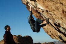 Bouldering in Hueco Tanks on 01/01/2019 with Blue Lizard Climbing and Yoga

Filename: SRM_20190101_1716251.jpg
Aperture: f/4.0
Shutter Speed: 1/640
Body: Canon EOS-1D Mark II
Lens: Canon EF 50mm f/1.8 II