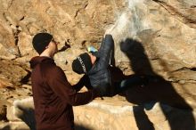 Bouldering in Hueco Tanks on 01/01/2019 with Blue Lizard Climbing and Yoga

Filename: SRM_20190101_1722430.jpg
Aperture: f/4.0
Shutter Speed: 1/400
Body: Canon EOS-1D Mark II
Lens: Canon EF 50mm f/1.8 II