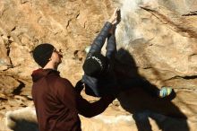 Bouldering in Hueco Tanks on 01/01/2019 with Blue Lizard Climbing and Yoga

Filename: SRM_20190101_1722520.jpg
Aperture: f/4.0
Shutter Speed: 1/400
Body: Canon EOS-1D Mark II
Lens: Canon EF 50mm f/1.8 II