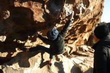 Bouldering in Hueco Tanks on 01/01/2019 with Blue Lizard Climbing and Yoga

Filename: SRM_20190101_1724090.jpg
Aperture: f/4.0
Shutter Speed: 1/200
Body: Canon EOS-1D Mark II
Lens: Canon EF 50mm f/1.8 II