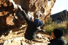 Bouldering in Hueco Tanks on 01/01/2019 with Blue Lizard Climbing and Yoga

Filename: SRM_20190101_1724300.jpg
Aperture: f/4.0
Shutter Speed: 1/160
Body: Canon EOS-1D Mark II
Lens: Canon EF 50mm f/1.8 II