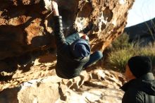 Bouldering in Hueco Tanks on 01/01/2019 with Blue Lizard Climbing and Yoga

Filename: SRM_20190101_1724320.jpg
Aperture: f/4.0
Shutter Speed: 1/160
Body: Canon EOS-1D Mark II
Lens: Canon EF 50mm f/1.8 II