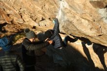 Bouldering in Hueco Tanks on 01/01/2019 with Blue Lizard Climbing and Yoga

Filename: SRM_20190101_1726160.jpg
Aperture: f/4.0
Shutter Speed: 1/400
Body: Canon EOS-1D Mark II
Lens: Canon EF 50mm f/1.8 II