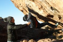 Bouldering in Hueco Tanks on 01/01/2019 with Blue Lizard Climbing and Yoga

Filename: SRM_20190101_1726260.jpg
Aperture: f/4.0
Shutter Speed: 1/250
Body: Canon EOS-1D Mark II
Lens: Canon EF 50mm f/1.8 II
