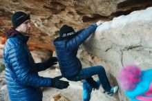 Bouldering in Hueco Tanks on 01/01/2019 with Blue Lizard Climbing and Yoga

Filename: SRM_20190101_1815550.jpg
Aperture: f/2.8
Shutter Speed: 1/125
Body: Canon EOS-1D Mark II
Lens: Canon EF 50mm f/1.8 II