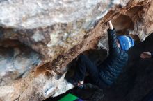 Bouldering in Hueco Tanks on 12/31/2018 with Blue Lizard Climbing and Yoga

Filename: SRM_20181231_1015160.jpg
Aperture: f/2.8
Shutter Speed: 1/250
Body: Canon EOS-1D Mark II
Lens: Canon EF 50mm f/1.8 II