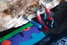 Bouldering in Hueco Tanks on 12/31/2018 with Blue Lizard Climbing and Yoga

Filename: SRM_20181231_1017140.jpg
Aperture: f/2.5
Shutter Speed: 1/250
Body: Canon EOS-1D Mark II
Lens: Canon EF 50mm f/1.8 II