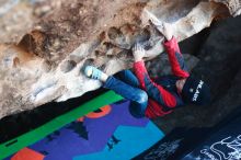 Bouldering in Hueco Tanks on 12/31/2018 with Blue Lizard Climbing and Yoga

Filename: SRM_20181231_1017150.jpg
Aperture: f/2.5
Shutter Speed: 1/250
Body: Canon EOS-1D Mark II
Lens: Canon EF 50mm f/1.8 II