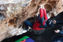 Bouldering in Hueco Tanks on 12/31/2018 with Blue Lizard Climbing and Yoga

Filename: SRM_20181231_1017270.jpg
Aperture: f/3.2
Shutter Speed: 1/250
Body: Canon EOS-1D Mark II
Lens: Canon EF 50mm f/1.8 II