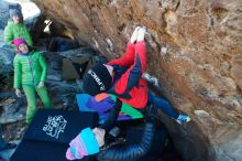 Bouldering in Hueco Tanks on 12/31/2018 with Blue Lizard Climbing and Yoga

Filename: SRM_20181231_1234280.jpg
Aperture: f/5.0
Shutter Speed: 1/250
Body: Canon EOS-1D Mark II
Lens: Canon EF 16-35mm f/2.8 L