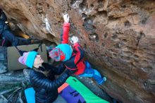 Bouldering in Hueco Tanks on 12/31/2018 with Blue Lizard Climbing and Yoga

Filename: SRM_20181231_1245420.jpg
Aperture: f/3.2
Shutter Speed: 1/400
Body: Canon EOS-1D Mark II
Lens: Canon EF 16-35mm f/2.8 L