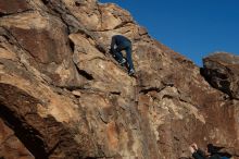 Bouldering in Hueco Tanks on 12/31/2018 with Blue Lizard Climbing and Yoga

Filename: SRM_20181231_1450040.jpg
Aperture: f/6.3
Shutter Speed: 1/500
Body: Canon EOS-1D Mark II
Lens: Canon EF 50mm f/1.8 II
