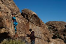 Bouldering in Hueco Tanks on 12/31/2018 with Blue Lizard Climbing and Yoga

Filename: SRM_20181231_1502230.jpg
Aperture: f/4.0
Shutter Speed: 1/1250
Body: Canon EOS-1D Mark II
Lens: Canon EF 50mm f/1.8 II