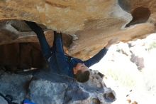 Bouldering in Hueco Tanks on 12/31/2018 with Blue Lizard Climbing and Yoga

Filename: SRM_20181231_1506490.jpg
Aperture: f/3.5
Shutter Speed: 1/400
Body: Canon EOS-1D Mark II
Lens: Canon EF 50mm f/1.8 II