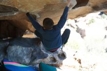 Bouldering in Hueco Tanks on 12/31/2018 with Blue Lizard Climbing and Yoga

Filename: SRM_20181231_1506530.jpg
Aperture: f/4.0
Shutter Speed: 1/400
Body: Canon EOS-1D Mark II
Lens: Canon EF 50mm f/1.8 II