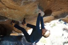 Bouldering in Hueco Tanks on 12/31/2018 with Blue Lizard Climbing and Yoga

Filename: SRM_20181231_1506570.jpg
Aperture: f/4.0
Shutter Speed: 1/400
Body: Canon EOS-1D Mark II
Lens: Canon EF 50mm f/1.8 II