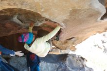 Bouldering in Hueco Tanks on 12/31/2018 with Blue Lizard Climbing and Yoga

Filename: SRM_20181231_1513340.jpg
Aperture: f/4.0
Shutter Speed: 1/320
Body: Canon EOS-1D Mark II
Lens: Canon EF 50mm f/1.8 II