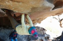 Bouldering in Hueco Tanks on 12/31/2018 with Blue Lizard Climbing and Yoga

Filename: SRM_20181231_1513530.jpg
Aperture: f/4.0
Shutter Speed: 1/320
Body: Canon EOS-1D Mark II
Lens: Canon EF 50mm f/1.8 II
