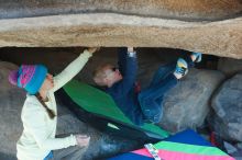 Bouldering in Hueco Tanks on 12/31/2018 with Blue Lizard Climbing and Yoga

Filename: SRM_20181231_1517100.jpg
Aperture: f/4.0
Shutter Speed: 1/250
Body: Canon EOS-1D Mark II
Lens: Canon EF 50mm f/1.8 II