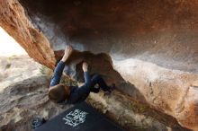 Bouldering in Hueco Tanks on 12/31/2018 with Blue Lizard Climbing and Yoga

Filename: SRM_20181231_1646420.jpg
Aperture: f/4.0
Shutter Speed: 1/200
Body: Canon EOS-1D Mark II
Lens: Canon EF 16-35mm f/2.8 L