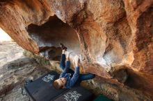 Bouldering in Hueco Tanks on 12/31/2018 with Blue Lizard Climbing and Yoga

Filename: SRM_20181231_1646500.jpg
Aperture: f/4.0
Shutter Speed: 1/200
Body: Canon EOS-1D Mark II
Lens: Canon EF 16-35mm f/2.8 L