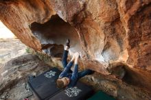 Bouldering in Hueco Tanks on 12/31/2018 with Blue Lizard Climbing and Yoga

Filename: SRM_20181231_1646510.jpg
Aperture: f/4.0
Shutter Speed: 1/200
Body: Canon EOS-1D Mark II
Lens: Canon EF 16-35mm f/2.8 L