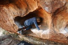 Bouldering in Hueco Tanks on 12/31/2018 with Blue Lizard Climbing and Yoga

Filename: SRM_20181231_1647120.jpg
Aperture: f/3.5
Shutter Speed: 1/200
Body: Canon EOS-1D Mark II
Lens: Canon EF 16-35mm f/2.8 L
