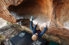 Bouldering in Hueco Tanks on 12/31/2018 with Blue Lizard Climbing and Yoga

Filename: SRM_20181231_1653460.jpg
Aperture: f/4.0
Shutter Speed: 1/250
Body: Canon EOS-1D Mark II
Lens: Canon EF 16-35mm f/2.8 L