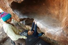 Bouldering in Hueco Tanks on 12/31/2018 with Blue Lizard Climbing and Yoga

Filename: SRM_20181231_1705190.jpg
Aperture: f/4.5
Shutter Speed: 1/160
Body: Canon EOS-1D Mark II
Lens: Canon EF 16-35mm f/2.8 L