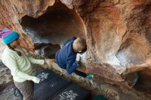 Bouldering in Hueco Tanks on 12/31/2018 with Blue Lizard Climbing and Yoga

Filename: SRM_20181231_1705320.jpg
Aperture: f/4.0
Shutter Speed: 1/200
Body: Canon EOS-1D Mark II
Lens: Canon EF 16-35mm f/2.8 L