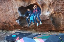 Bouldering in Hueco Tanks on 12/31/2018 with Blue Lizard Climbing and Yoga

Filename: SRM_20181231_1707370.jpg
Aperture: f/5.6
Shutter Speed: 1/100
Body: Canon EOS-1D Mark II
Lens: Canon EF 16-35mm f/2.8 L