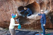 Bouldering in Hueco Tanks on 12/31/2018 with Blue Lizard Climbing and Yoga

Filename: SRM_20181231_1708070.jpg
Aperture: f/5.6
Shutter Speed: 1/100
Body: Canon EOS-1D Mark II
Lens: Canon EF 16-35mm f/2.8 L