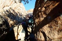 Bouldering in Hueco Tanks on 12/31/2018 with Blue Lizard Climbing and Yoga

Filename: SRM_20181231_1748240.jpg
Aperture: f/6.3
Shutter Speed: 1/400
Body: Canon EOS-1D Mark II
Lens: Canon EF 16-35mm f/2.8 L