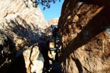 Bouldering in Hueco Tanks on 12/31/2018 with Blue Lizard Climbing and Yoga

Filename: SRM_20181231_1748250.jpg
Aperture: f/6.3
Shutter Speed: 1/400
Body: Canon EOS-1D Mark II
Lens: Canon EF 16-35mm f/2.8 L