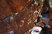 Bouldering in Hueco Tanks on 12/31/2018 with Blue Lizard Climbing and Yoga

Filename: SRM_20181231_1752570.jpg
Aperture: f/5.0
Shutter Speed: 1/160
Body: Canon EOS-1D Mark II
Lens: Canon EF 16-35mm f/2.8 L