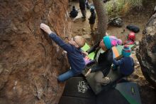 Bouldering in Hueco Tanks on 12/31/2018 with Blue Lizard Climbing and Yoga

Filename: SRM_20181231_1800310.jpg
Aperture: f/2.8
Shutter Speed: 1/100
Body: Canon EOS-1D Mark II
Lens: Canon EF 16-35mm f/2.8 L