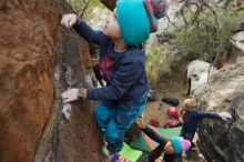 Bouldering in Hueco Tanks on 12/31/2018 with Blue Lizard Climbing and Yoga

Filename: SRM_20181231_1802180.jpg
Aperture: f/2.8
Shutter Speed: 1/100
Body: Canon EOS-1D Mark II
Lens: Canon EF 16-35mm f/2.8 L
