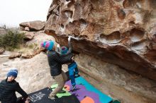 Bouldering in Hueco Tanks on 12/28/2018 with Blue Lizard Climbing and Yoga

Filename: SRM_20181228_0954420.jpg
Aperture: f/5.0
Shutter Speed: 1/250
Body: Canon EOS-1D Mark II
Lens: Canon EF 16-35mm f/2.8 L