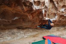 Bouldering in Hueco Tanks on 12/28/2018 with Blue Lizard Climbing and Yoga

Filename: SRM_20181228_0955410.jpg
Aperture: f/4.0
Shutter Speed: 1/200
Body: Canon EOS-1D Mark II
Lens: Canon EF 16-35mm f/2.8 L