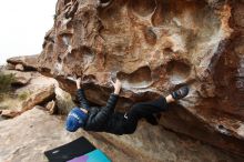 Bouldering in Hueco Tanks on 12/28/2018 with Blue Lizard Climbing and Yoga

Filename: SRM_20181228_0959200.jpg
Aperture: f/5.6
Shutter Speed: 1/200
Body: Canon EOS-1D Mark II
Lens: Canon EF 16-35mm f/2.8 L